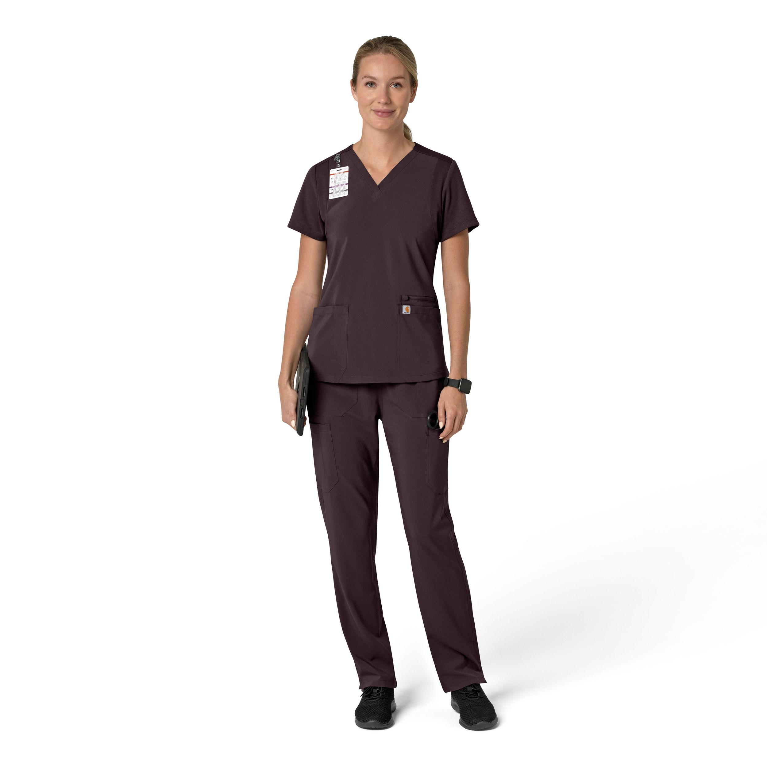 Carhartt Women's Cross Flex Modern Fit Scrub Top