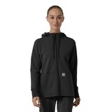Carhartt Women's Full-Zip Waffle Hoodie Front_Flat
