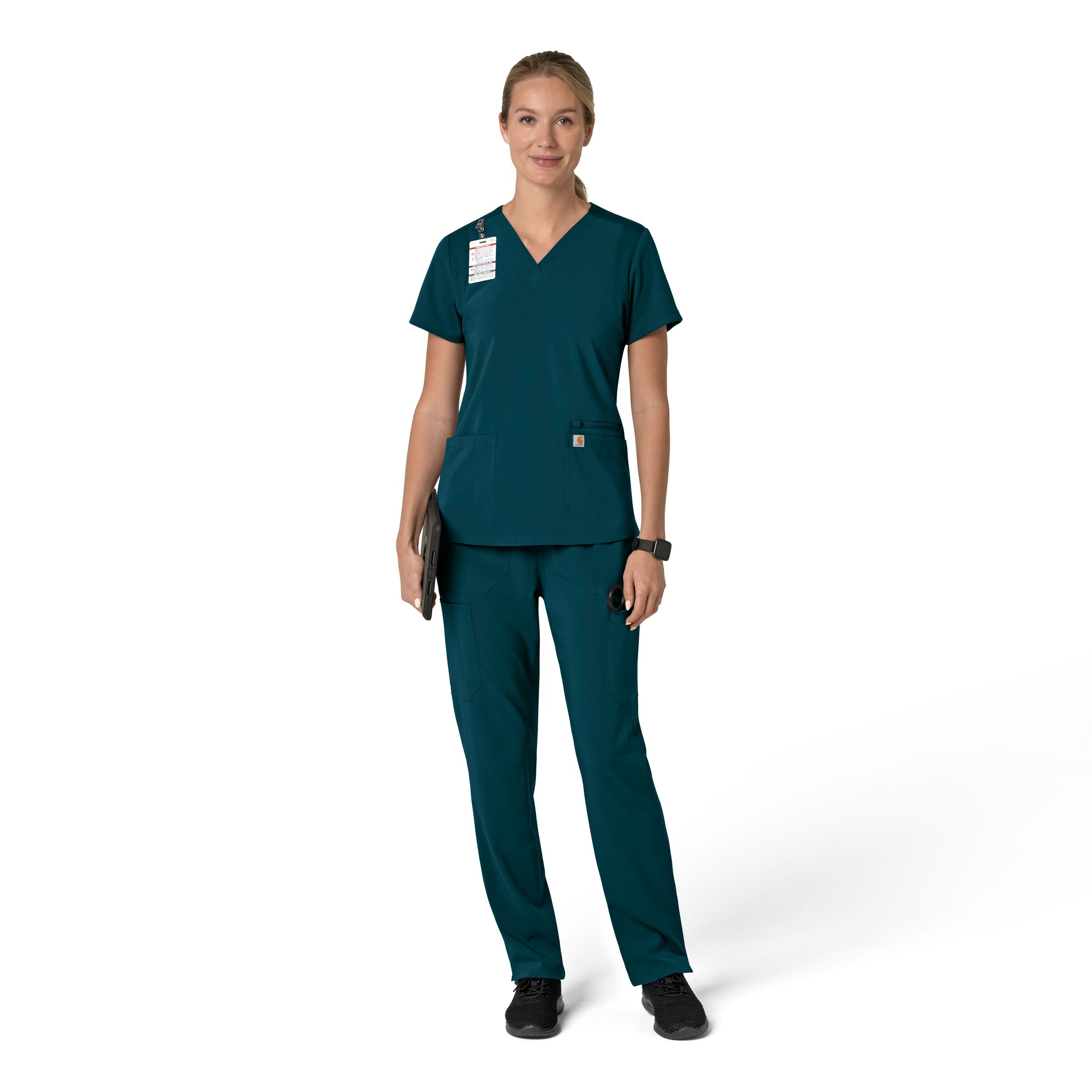 Carhartt Women's Cross Flex Modern Fit Scrub Top