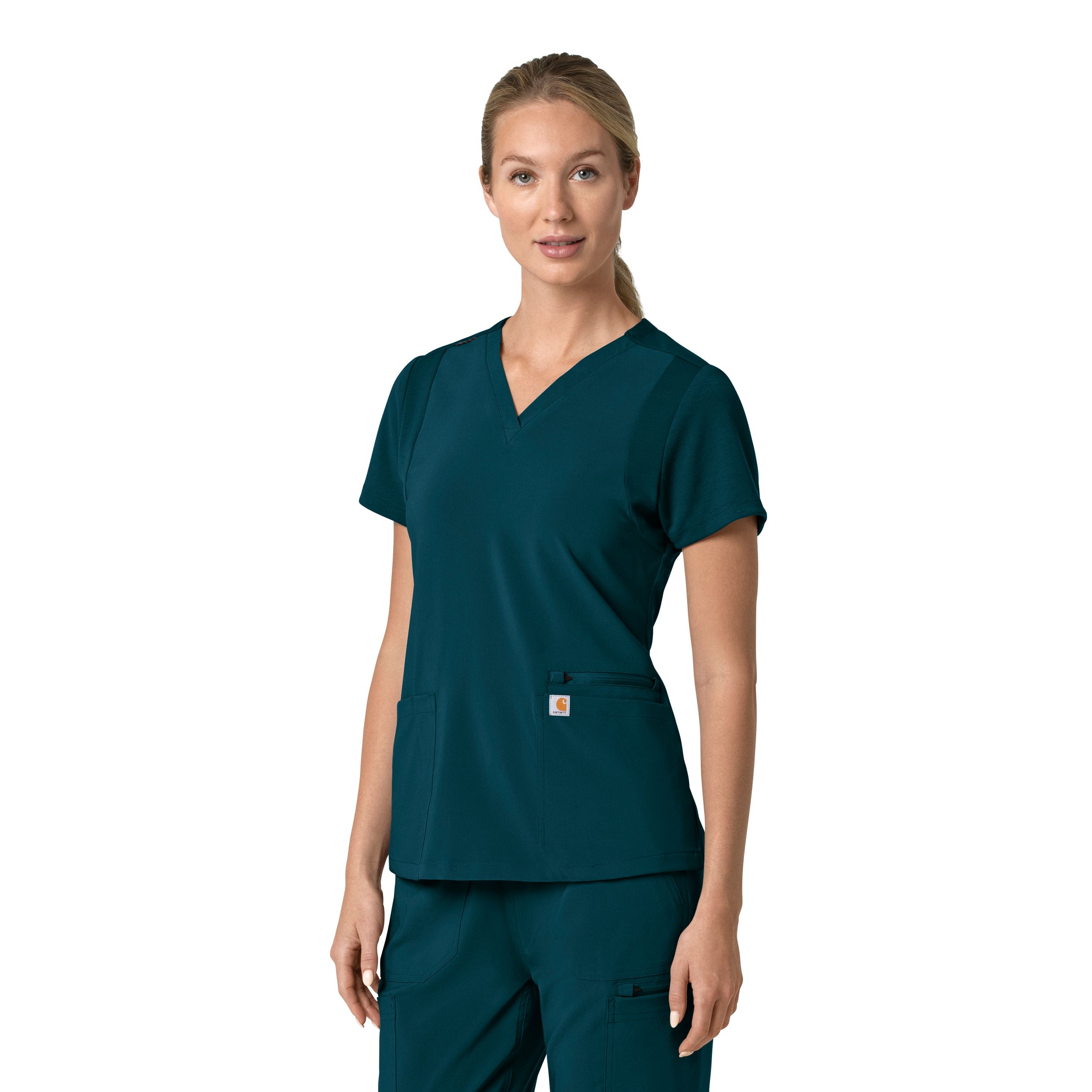 Carhartt Women's Cross Flex Modern Fit Scrub Top