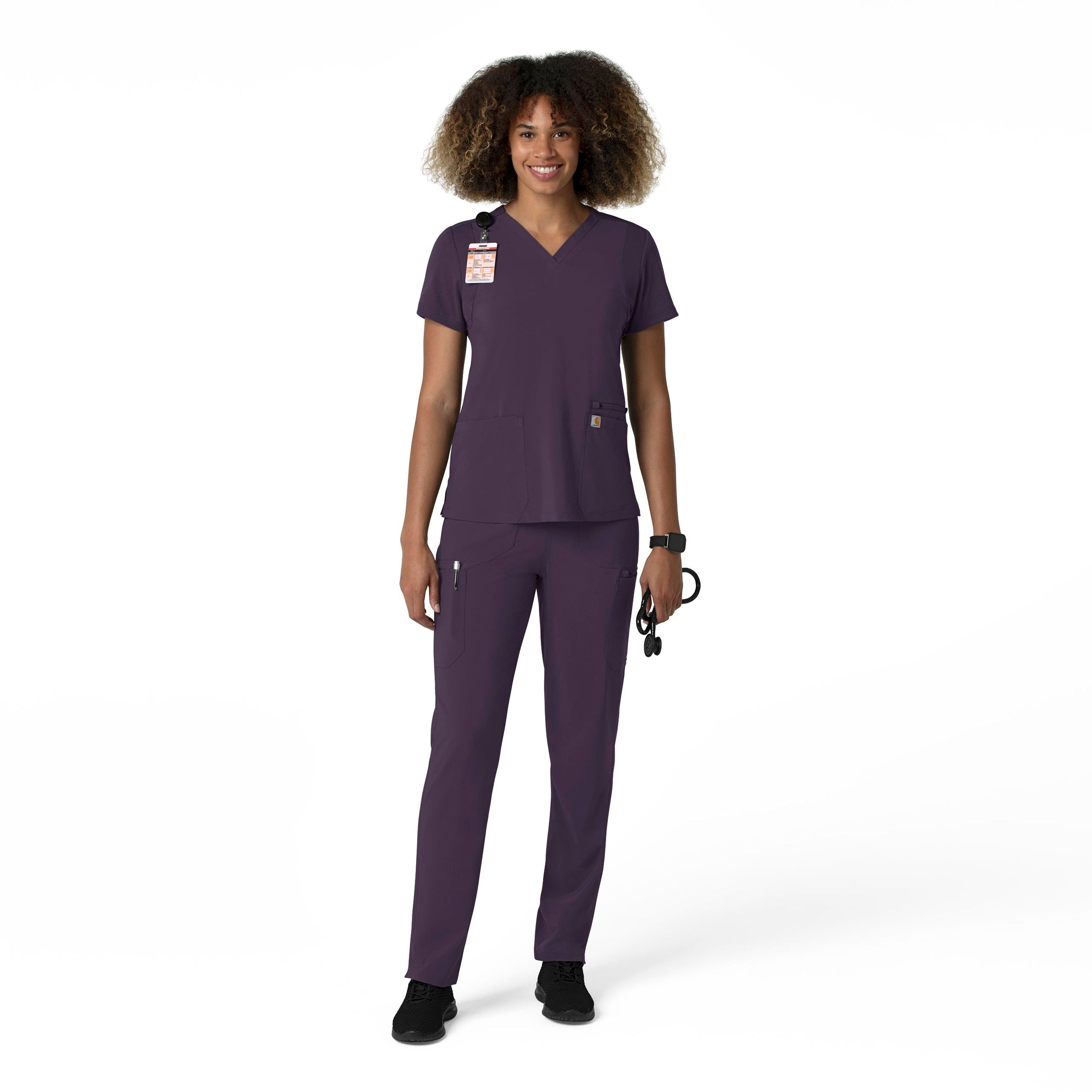 Pantalon d’uniforme médical cargo à jambe droite pour femmes, Cross Flex, Carhartt