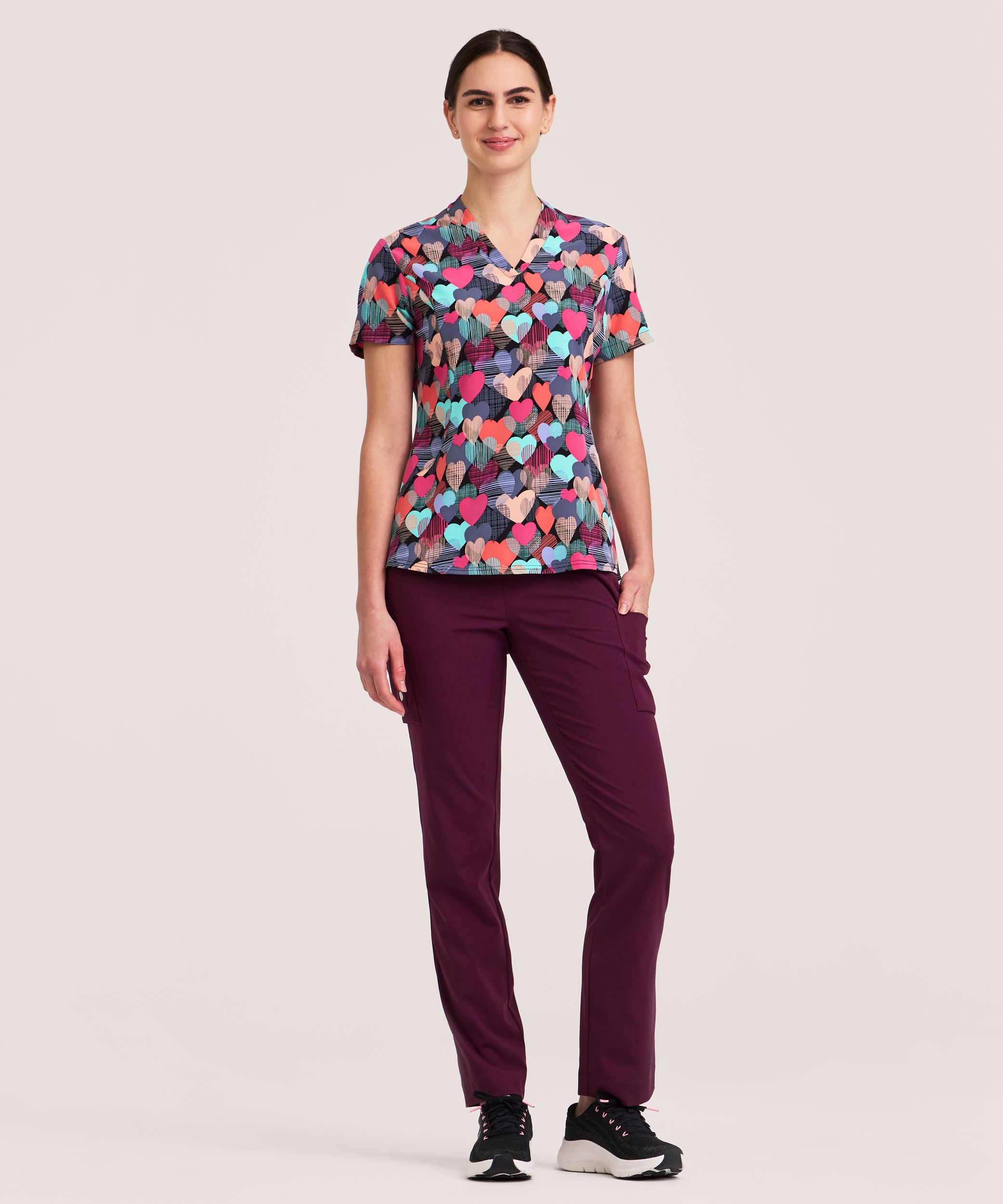 Health Pro Women's V-Neck Scrub Top