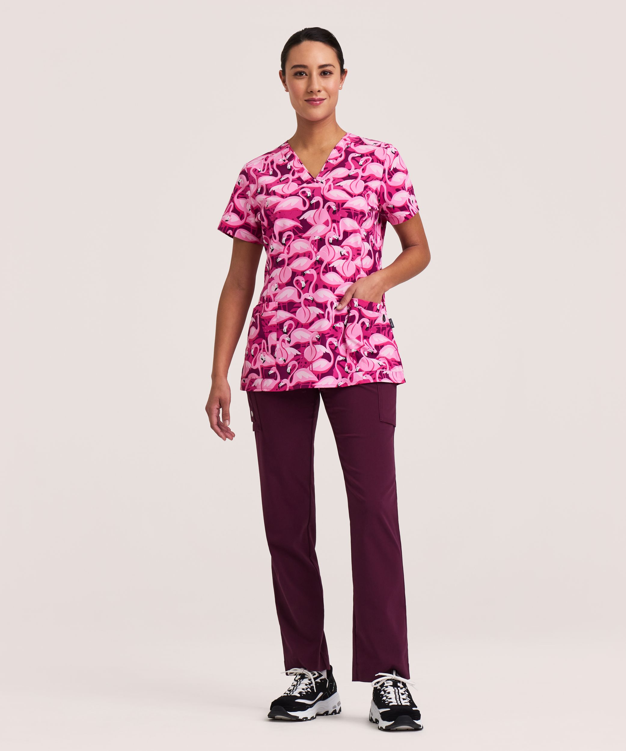 Health Pro Women's V-Neck Scrub Top