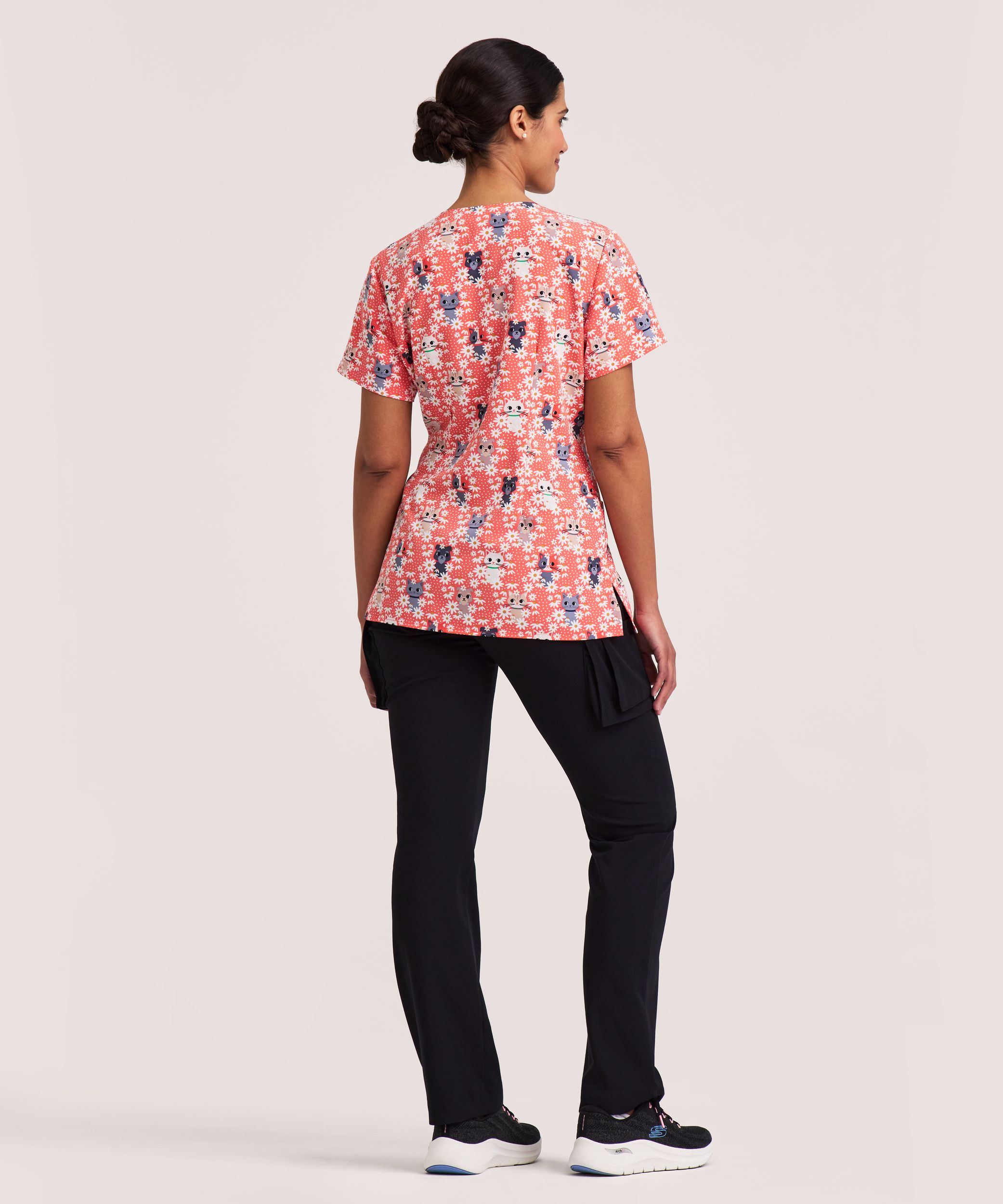 Haut d’uniforme médical à encolure en V pour femmes, Health Pro