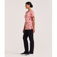 Haut d’uniforme médical à encolure en V pour femmes, Health Pro Front_Angled_Left