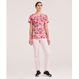 Health Pro Women's V-Neck Scrub Top Front_Flat