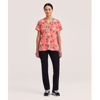 Haut d’uniforme médical à encolure en V pour femmes, Health Pro Front_Flat