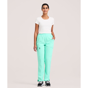 Scrubletics Women's Performance Yoga Waist Cargo Scrub Pants