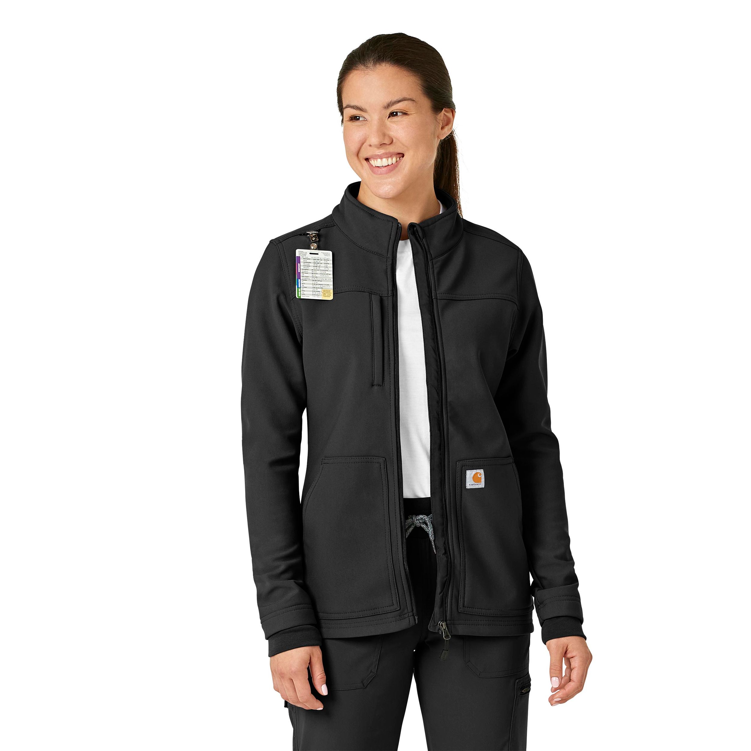 Carhartt Women's Rugged Flex Bonded Fleece Scrub Jacket