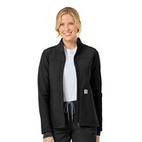 Carhartt Women's Rugged Flex Bonded Fleece Scrub Jacket Front_Flat
