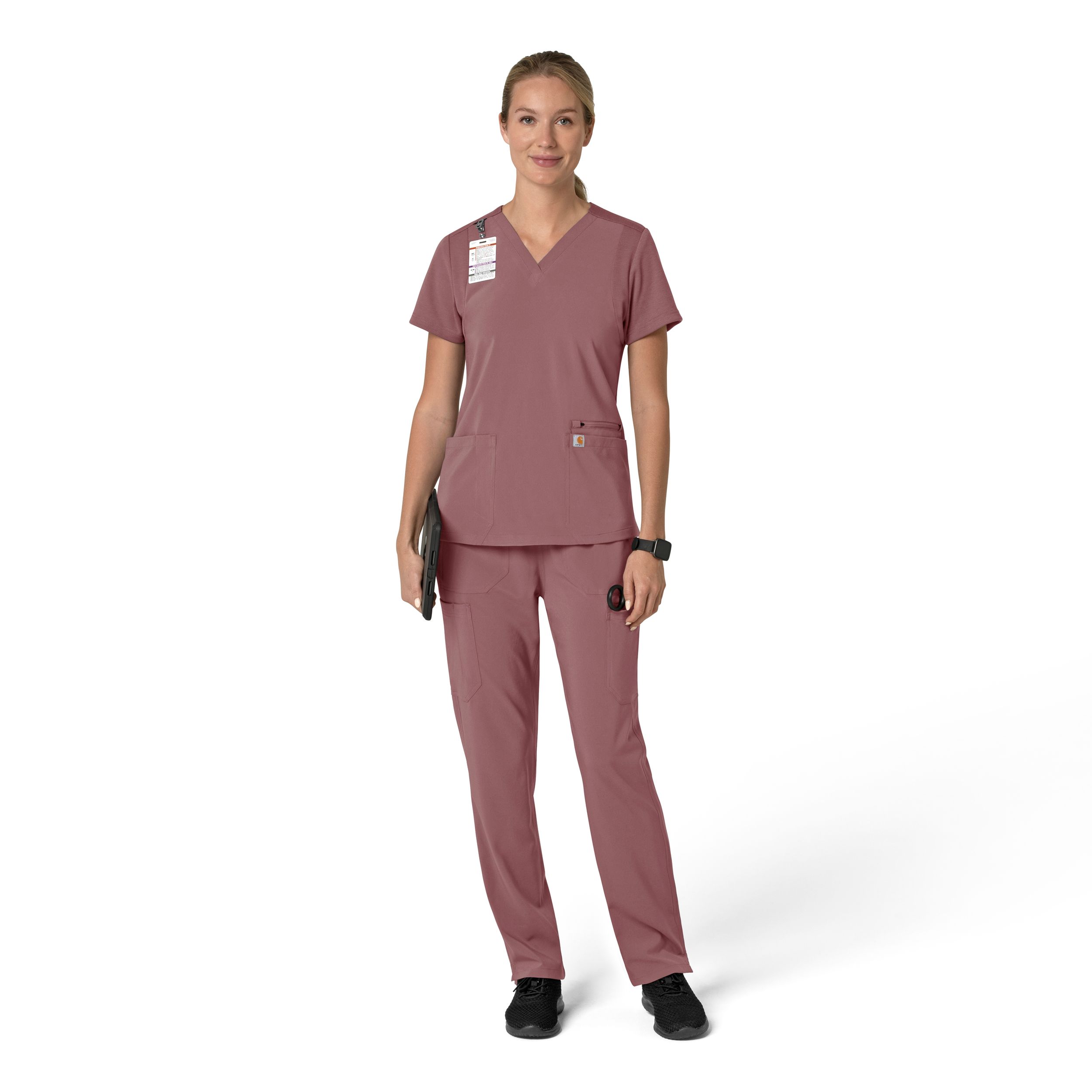 Haut d'uniforme médical de coupe moderne avec panneaux flexibles pour femmes, Cross Flex, Carhartt