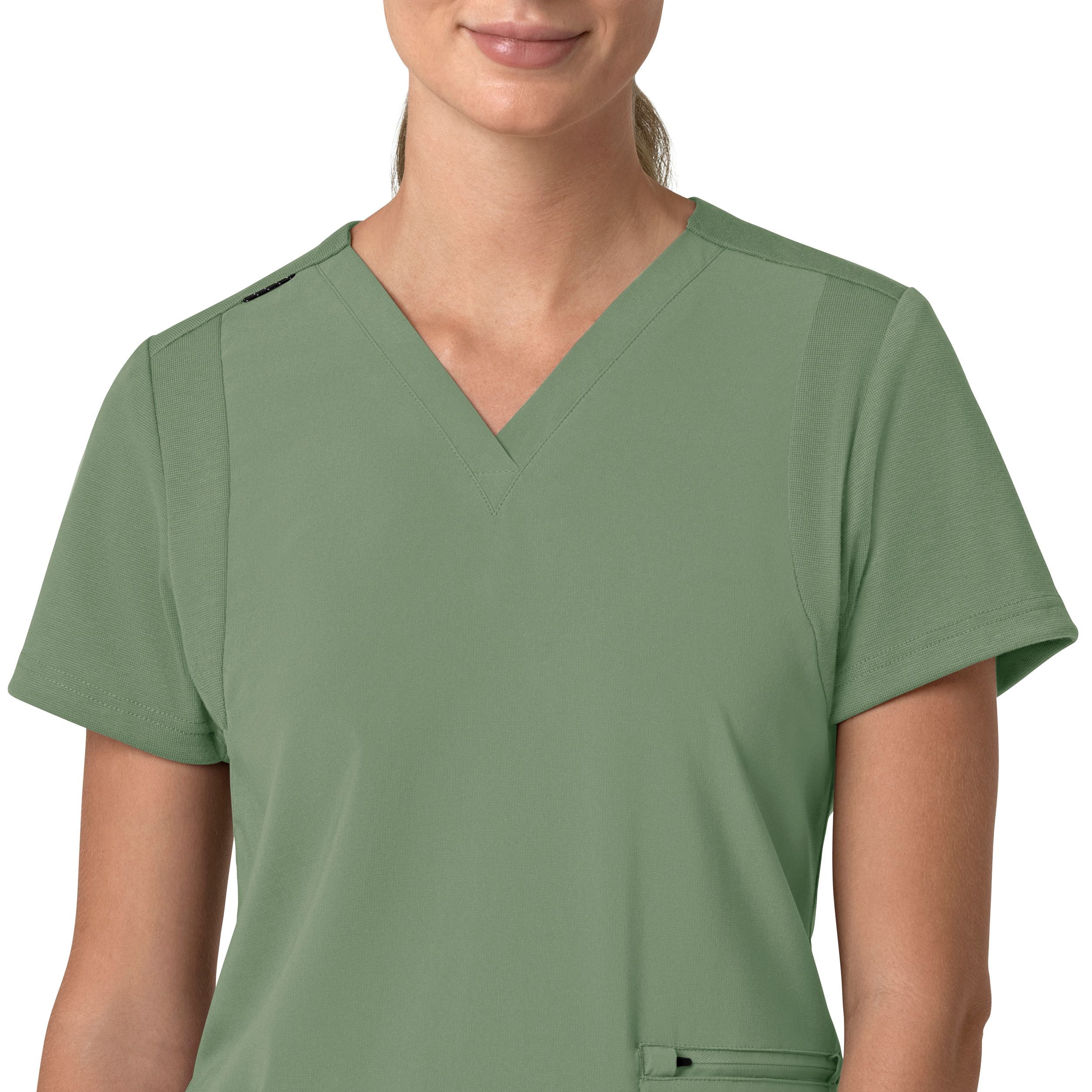 Carhartt Women's Cross-Flex Modern Fit Flex Panel Scrub Top
