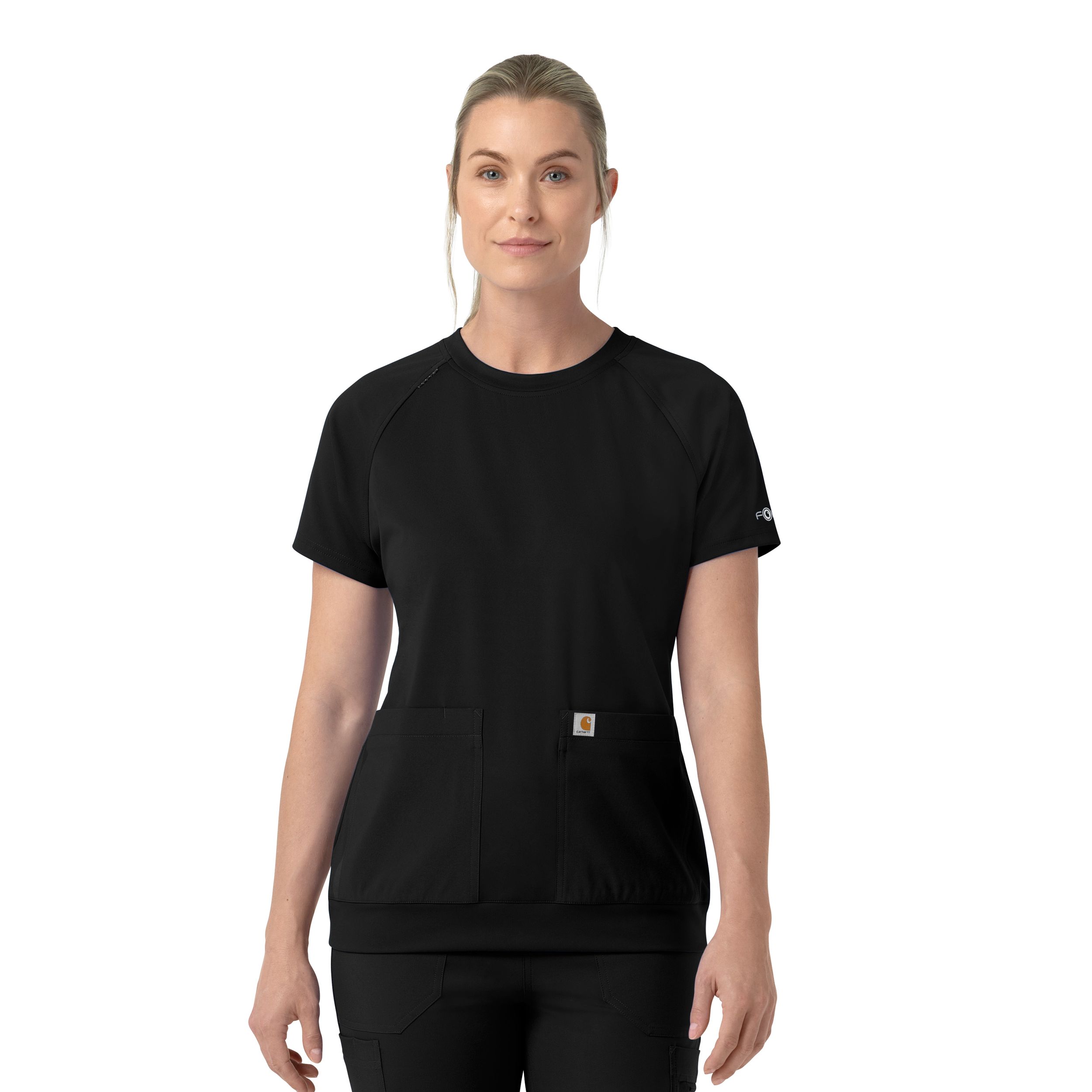 T-shirt d'uniforme à col ras du cou en tricot pour femmes, Carhartt