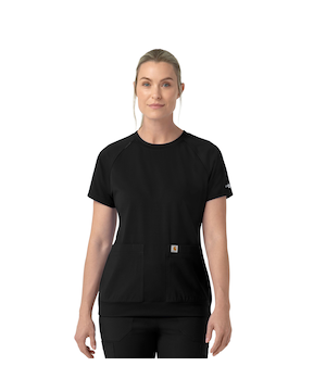 T-shirt d'uniforme à col ras du cou en tricot pour femmes, Carhartt