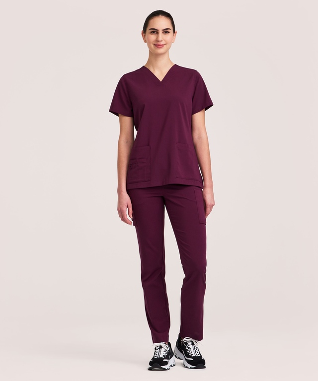 Haut d’uniforme médical à encolure en V pour femmes, Health Pro