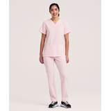 Haut d’uniforme médical à encolure en V pour femmes, Health Pro Front_Flat