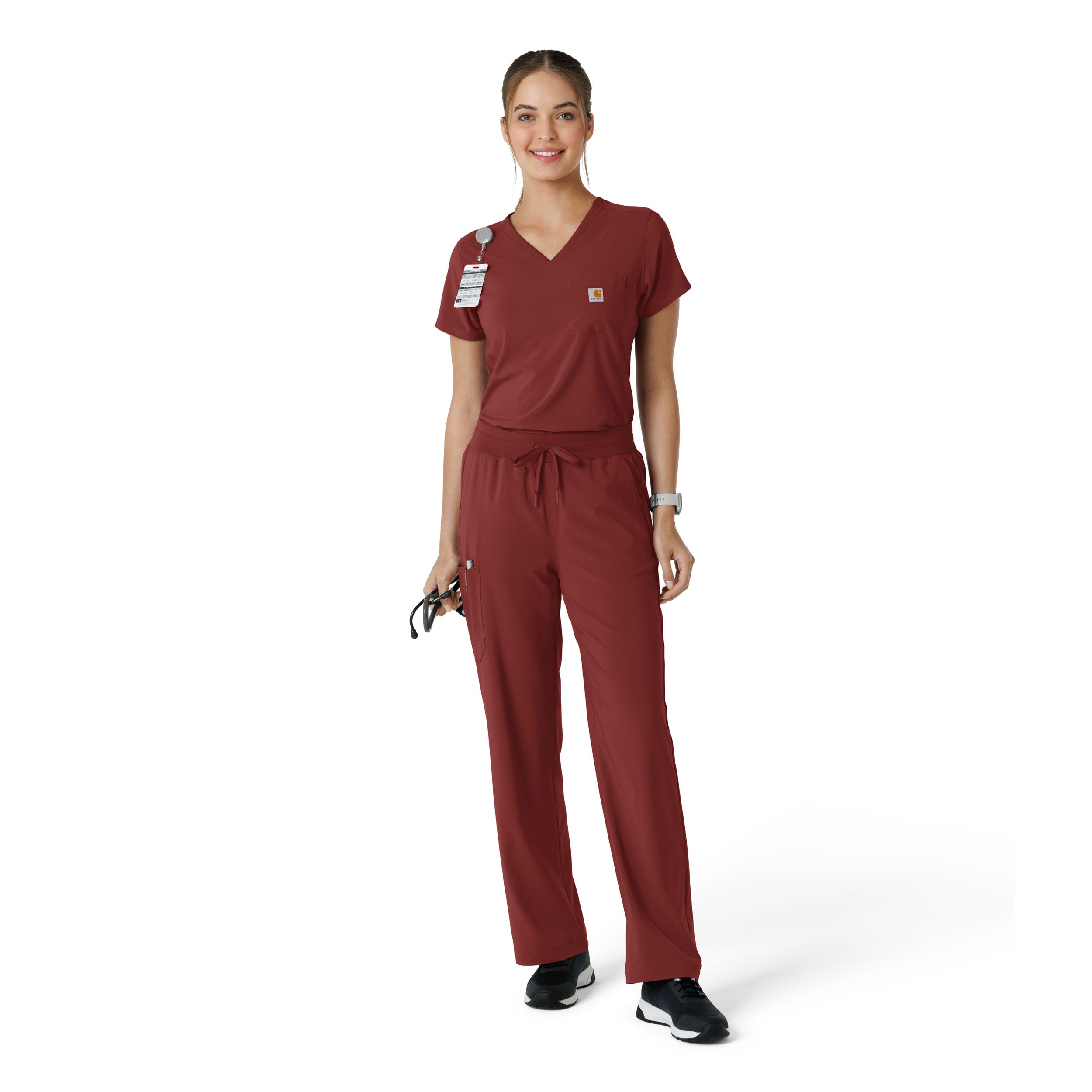 Carhartt Women's Cross Flex Tuck-In Scrub Top