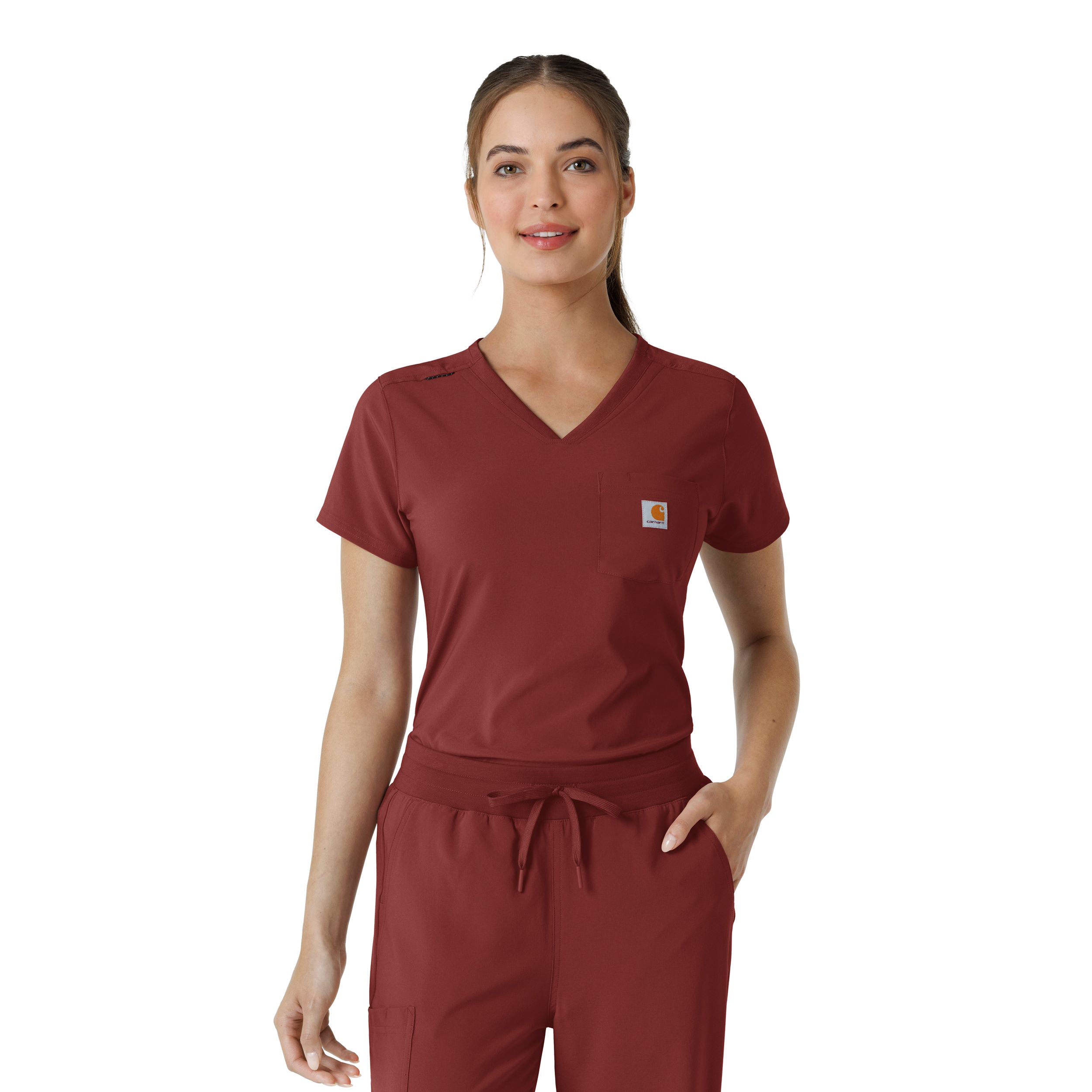 Carhartt Women's Cross Flex Tuck-In Scrub Top