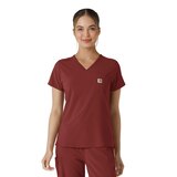 Haut d'uniforme médical à porter à l'intérieur du pantalon pour femmes, Cross Flex, Carhartt Front_Flat