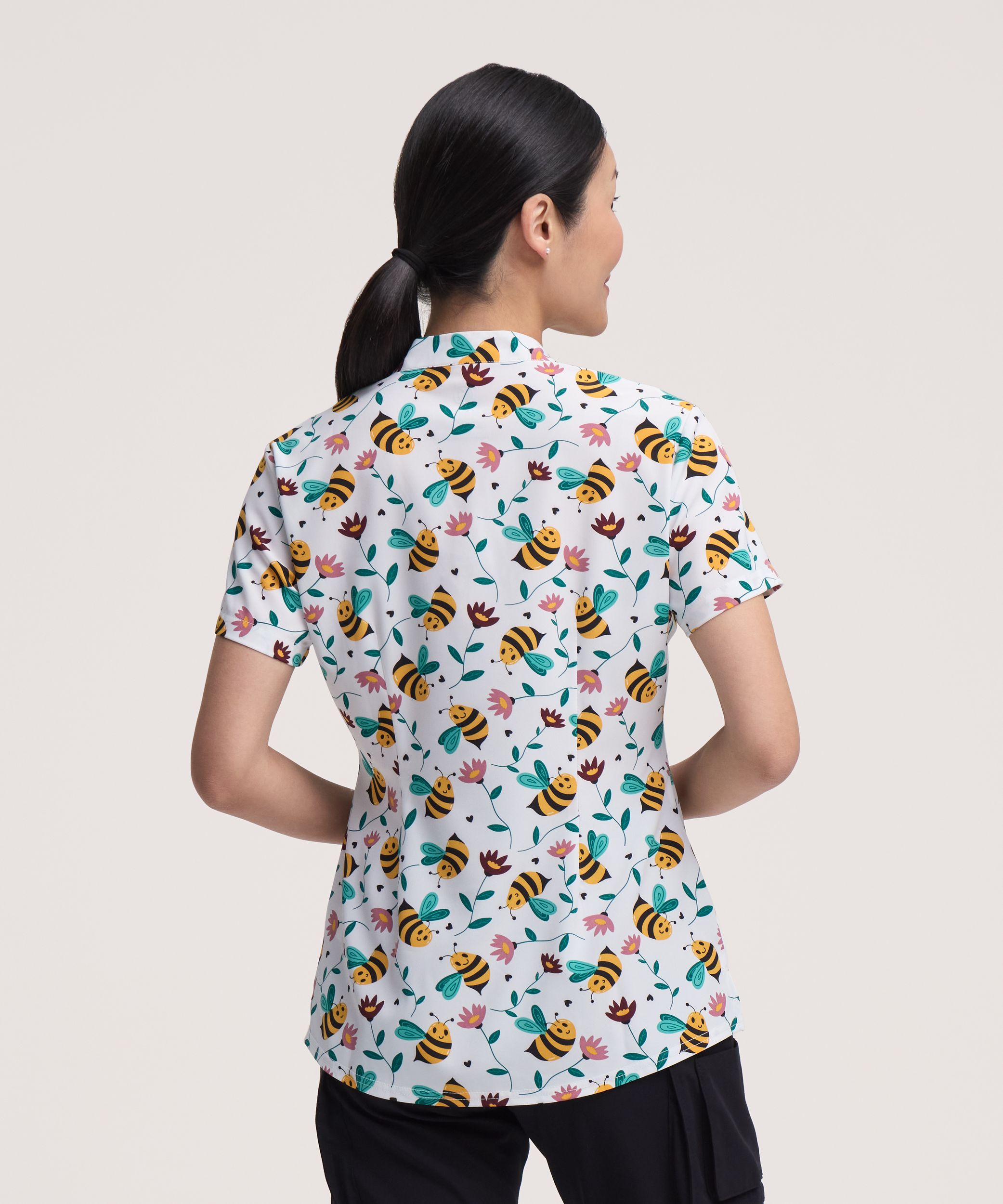 Haut d’uniforme médical à encolure en V pour femmes, Health Pro