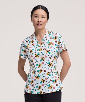 Haut d’uniforme médical à encolure en V pour femmes, Health Pro