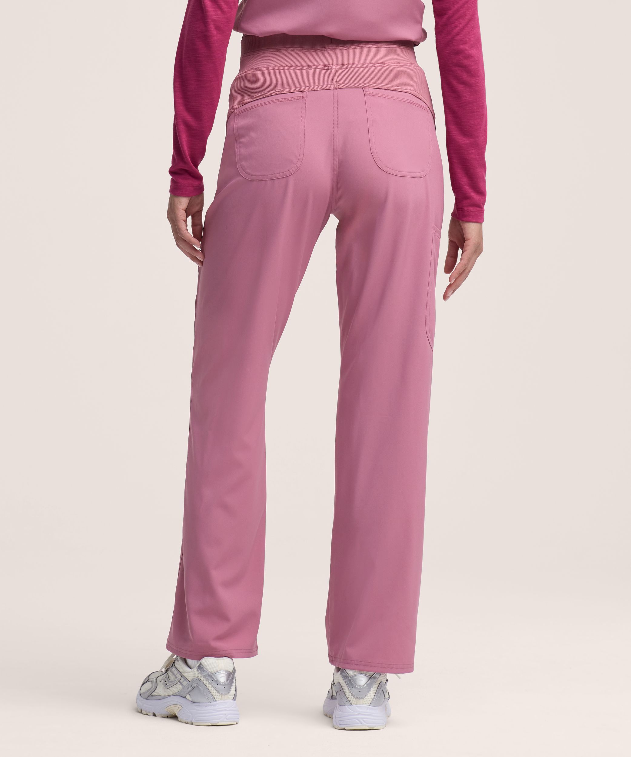 Scrubletics Women's Yoga Waist Cargo Scrub Pants