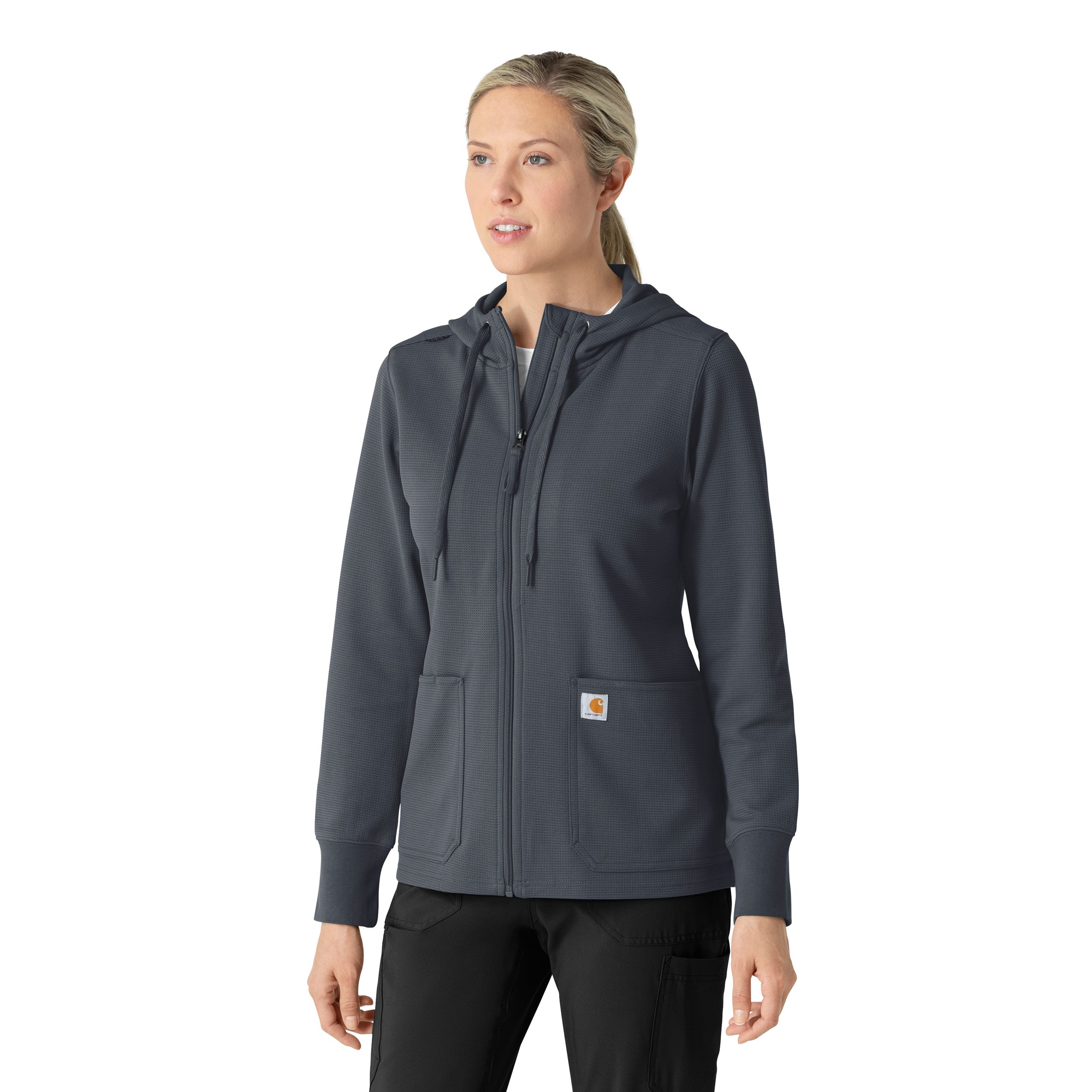 Carhartt Women's Rugged Flex Modern Waffle Hoodie