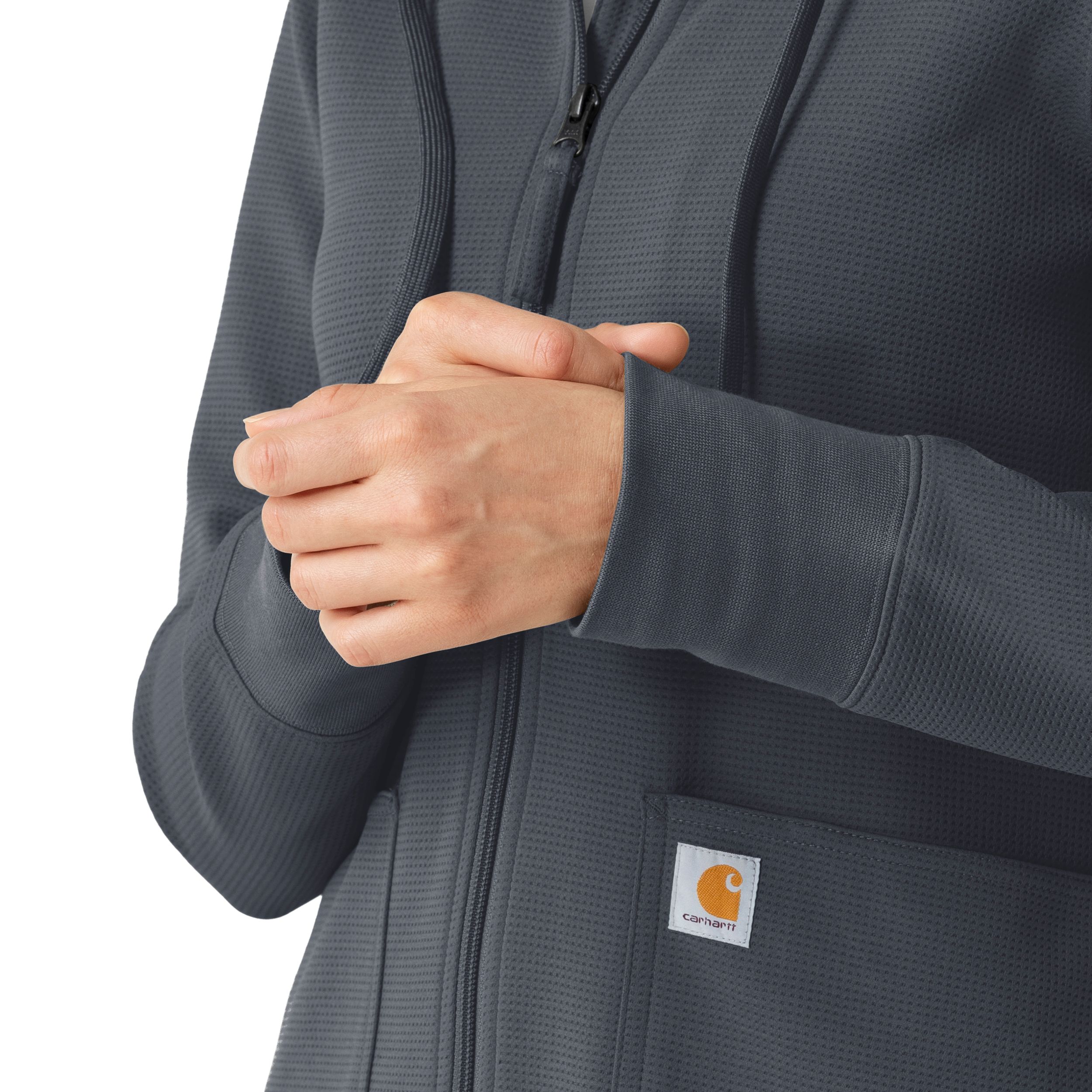 Carhartt Women's Rugged Flex Modern Waffle Hoodie