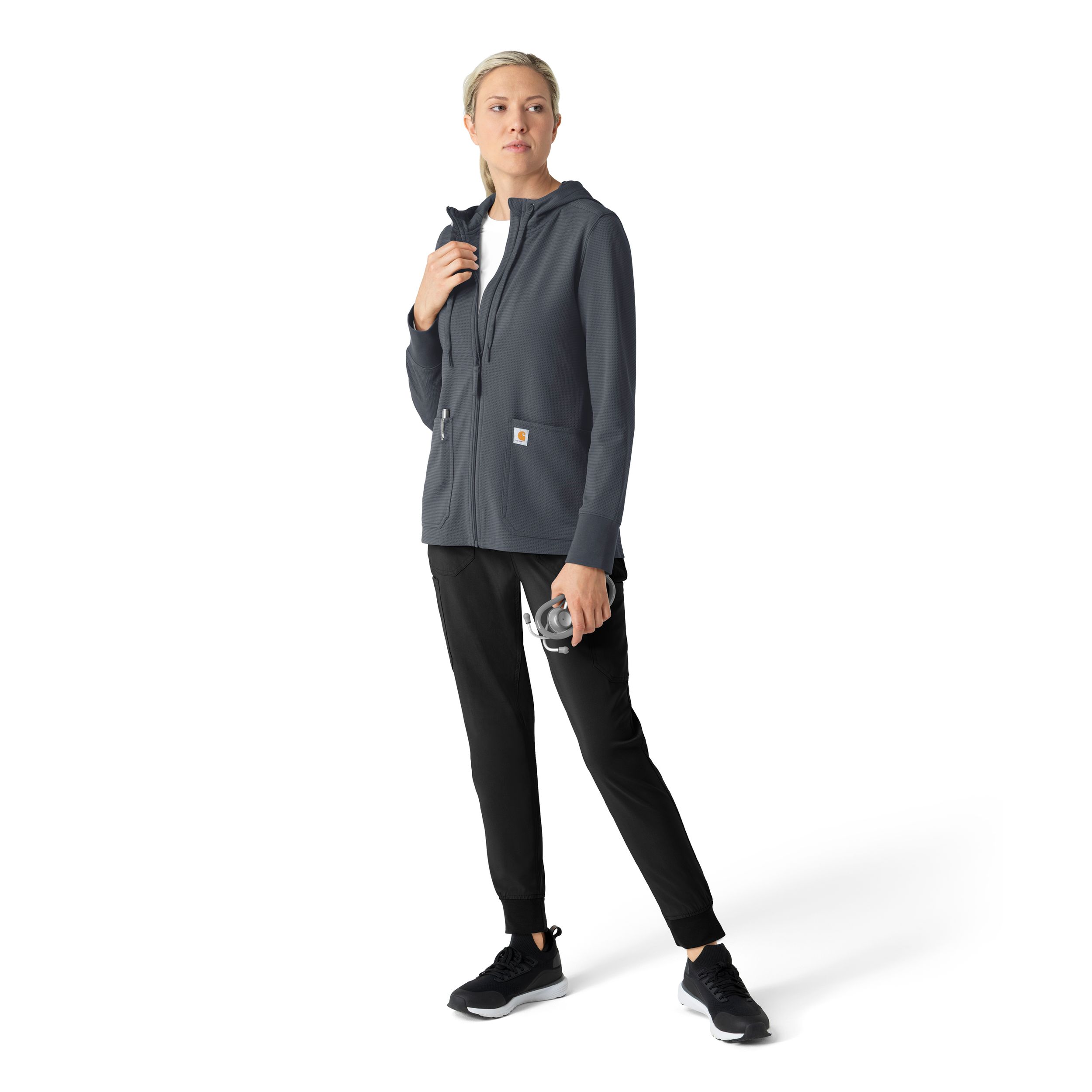 Carhartt Women's Rugged Flex Modern Waffle Hoodie