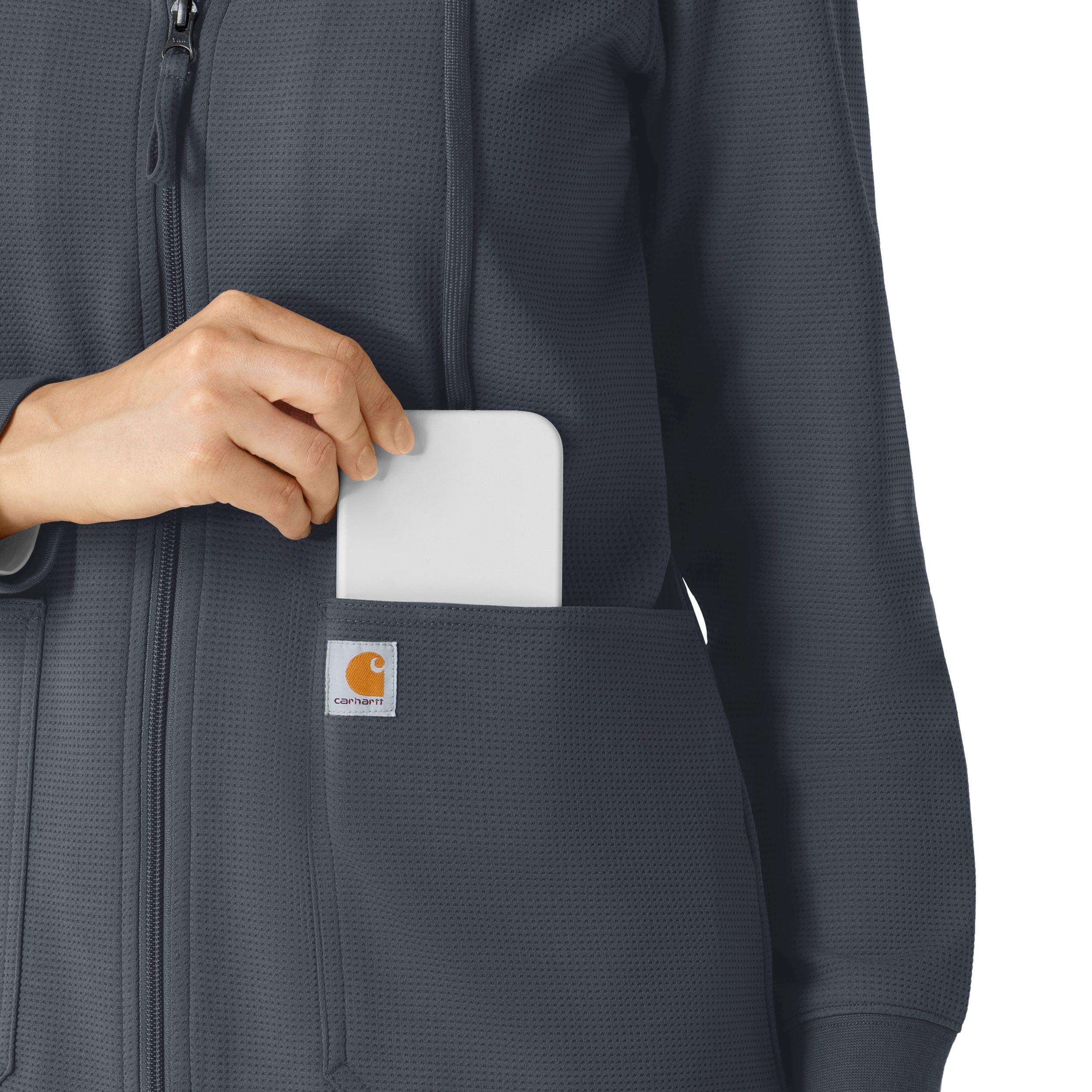 Carhartt Women's Rugged Flex Modern Waffle Hoodie