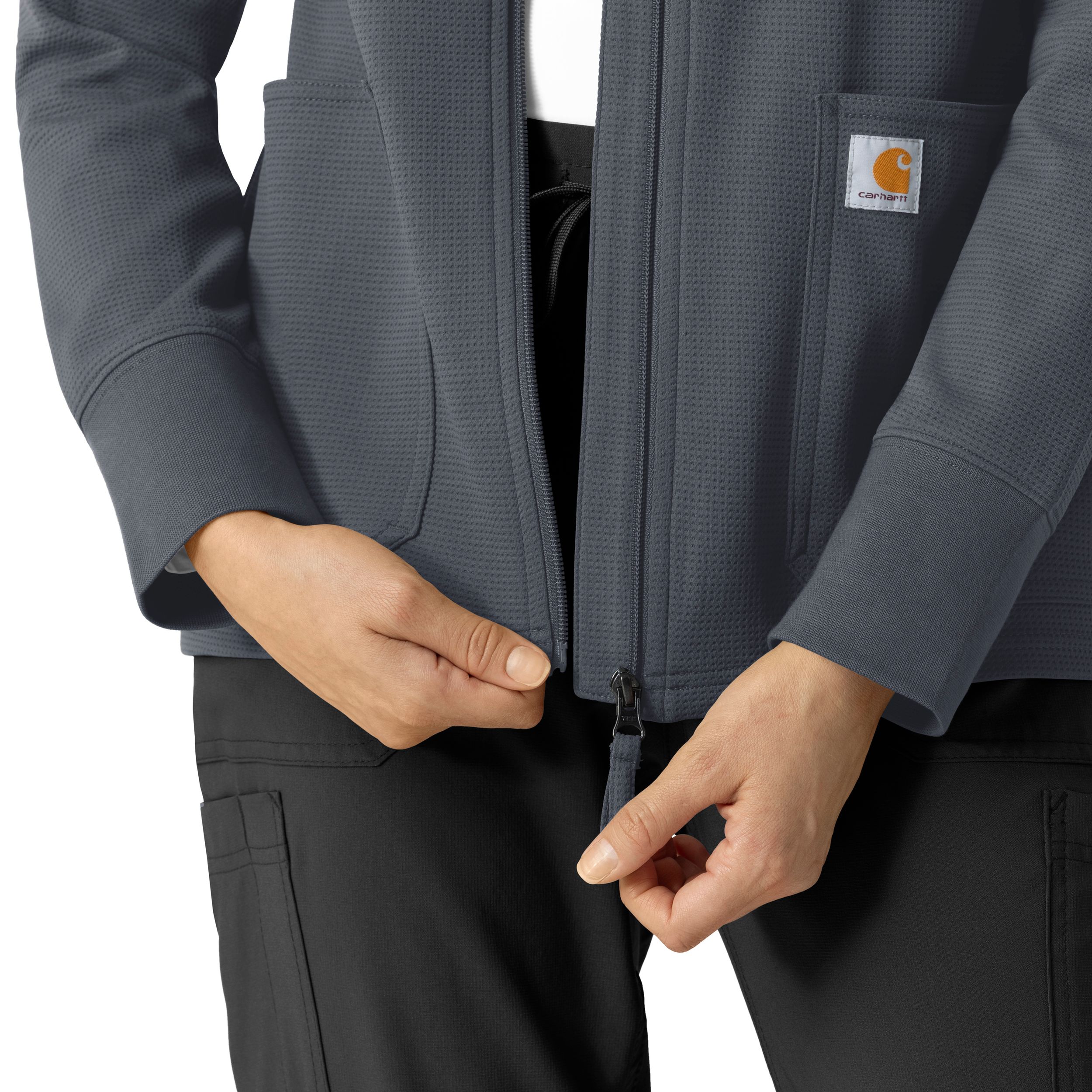 Carhartt Women's Rugged Flex Modern Waffle Hoodie