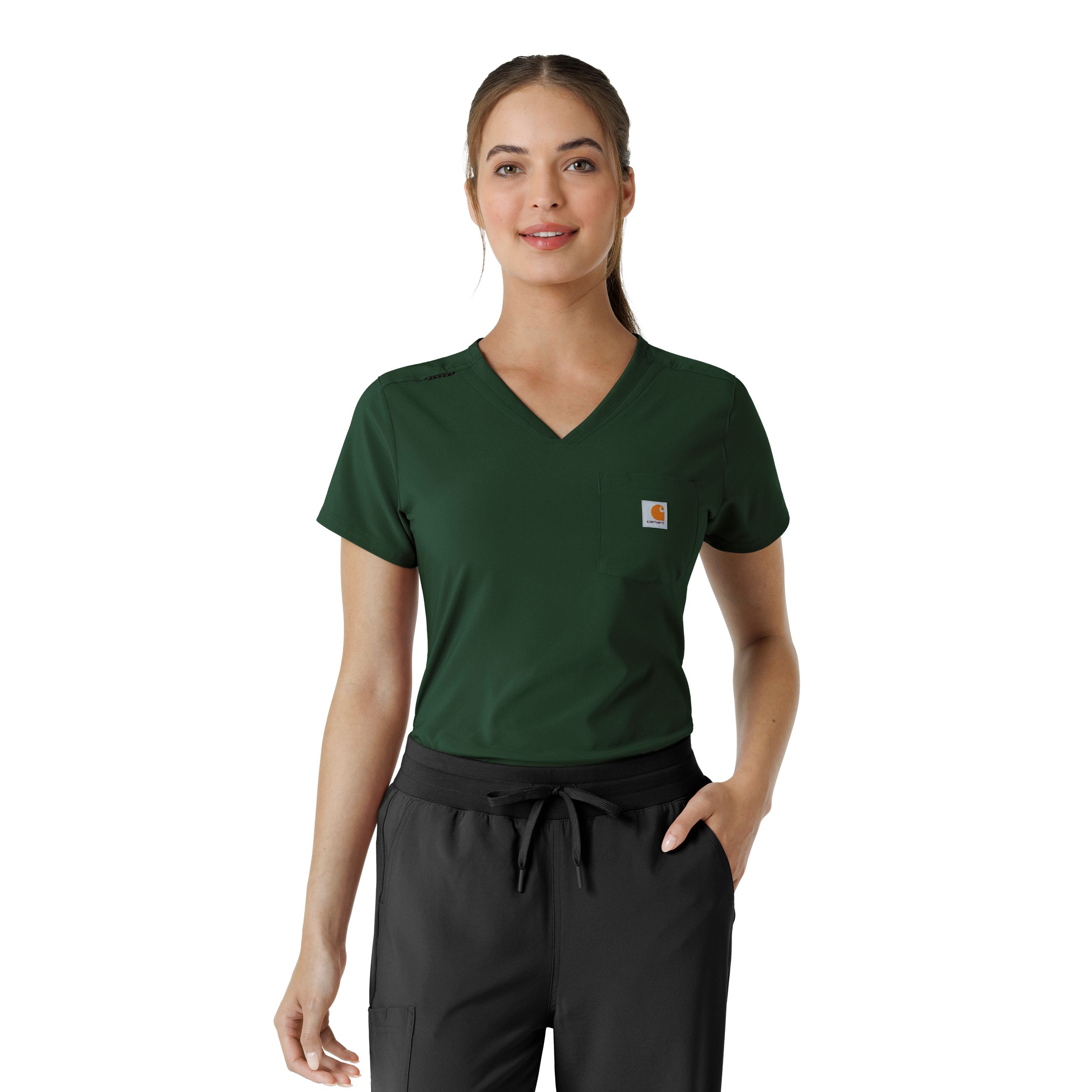 Carhartt Women's Cross Flex Tuck-In Scrub Top
