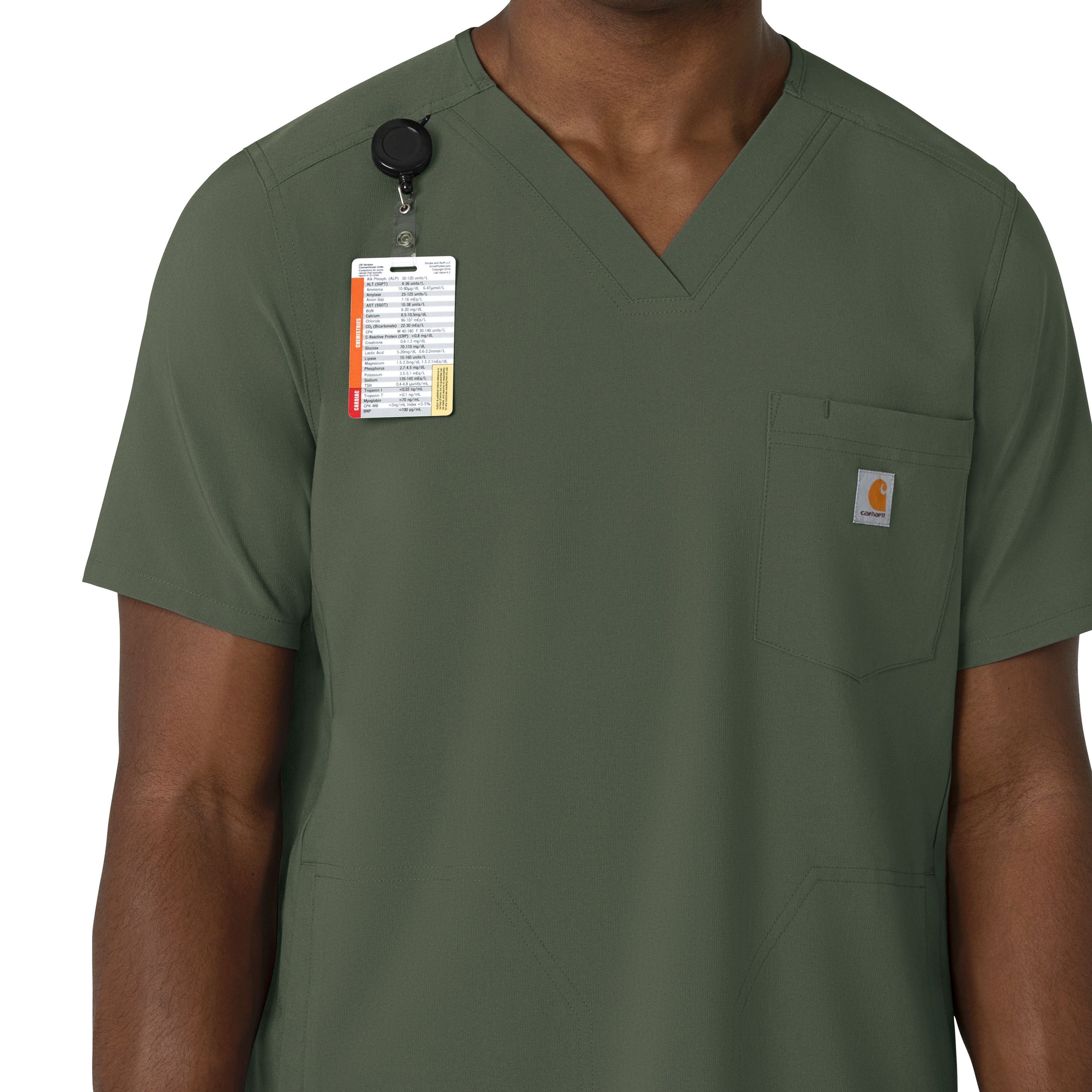 Carhartt Men's Cross Flex V-Neck Scrub Top