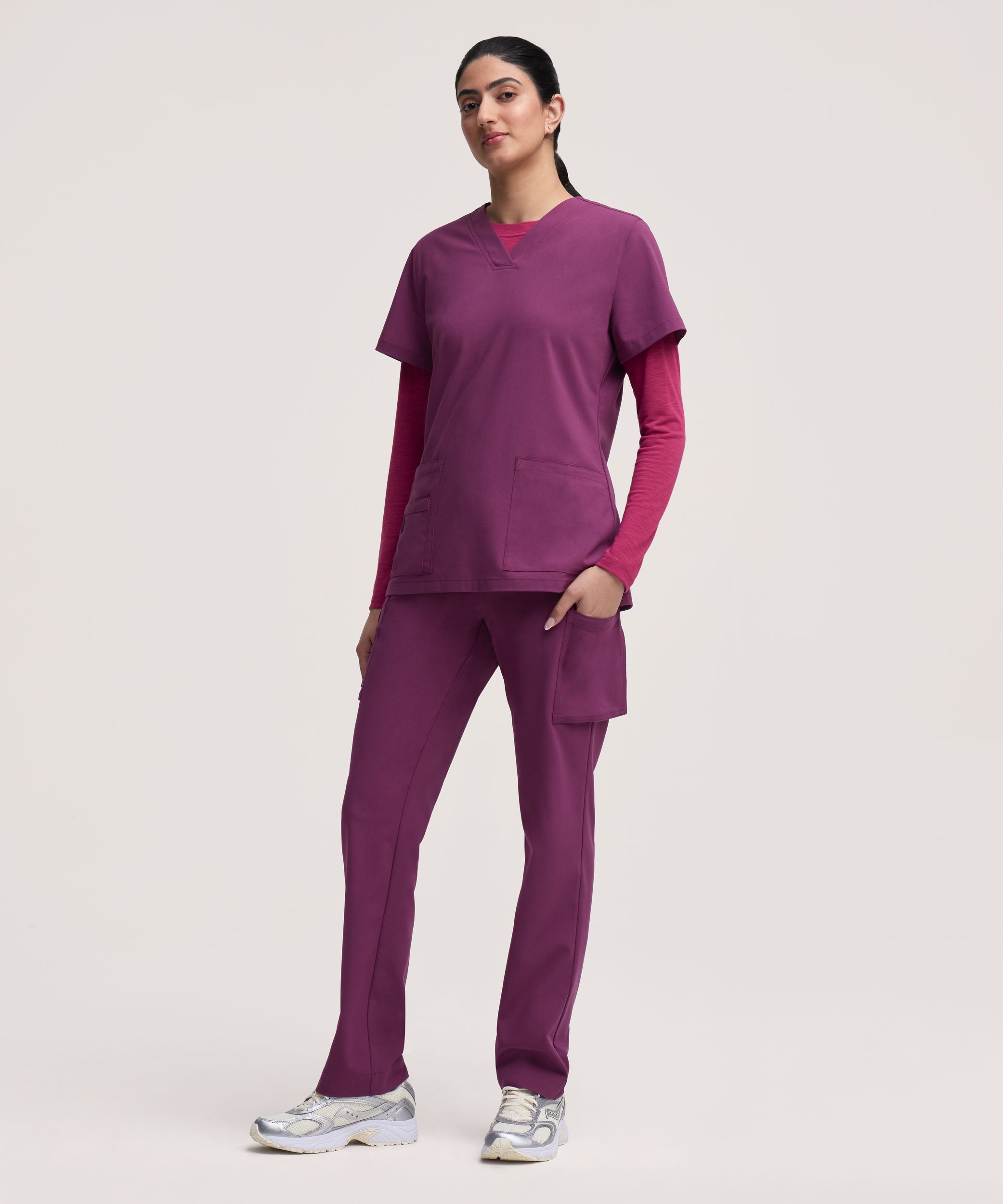 Health Pro Women's V-Neck Scrub Top