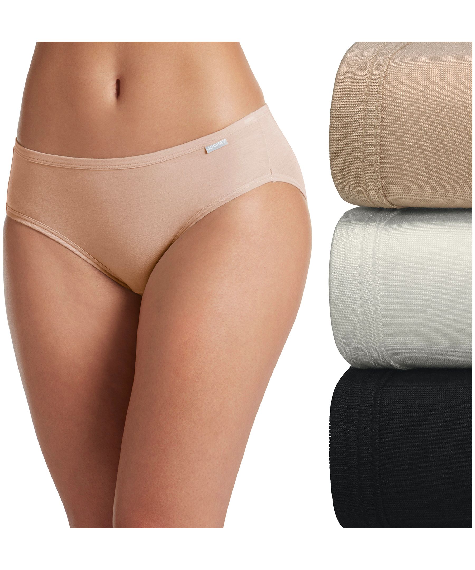 Jockey® Women's 3 Pack Elance Supersoft Bikini Cut Underwear