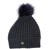 Helly Hansen Women's Snowfall Knit Beanie With Pom Front_Flat