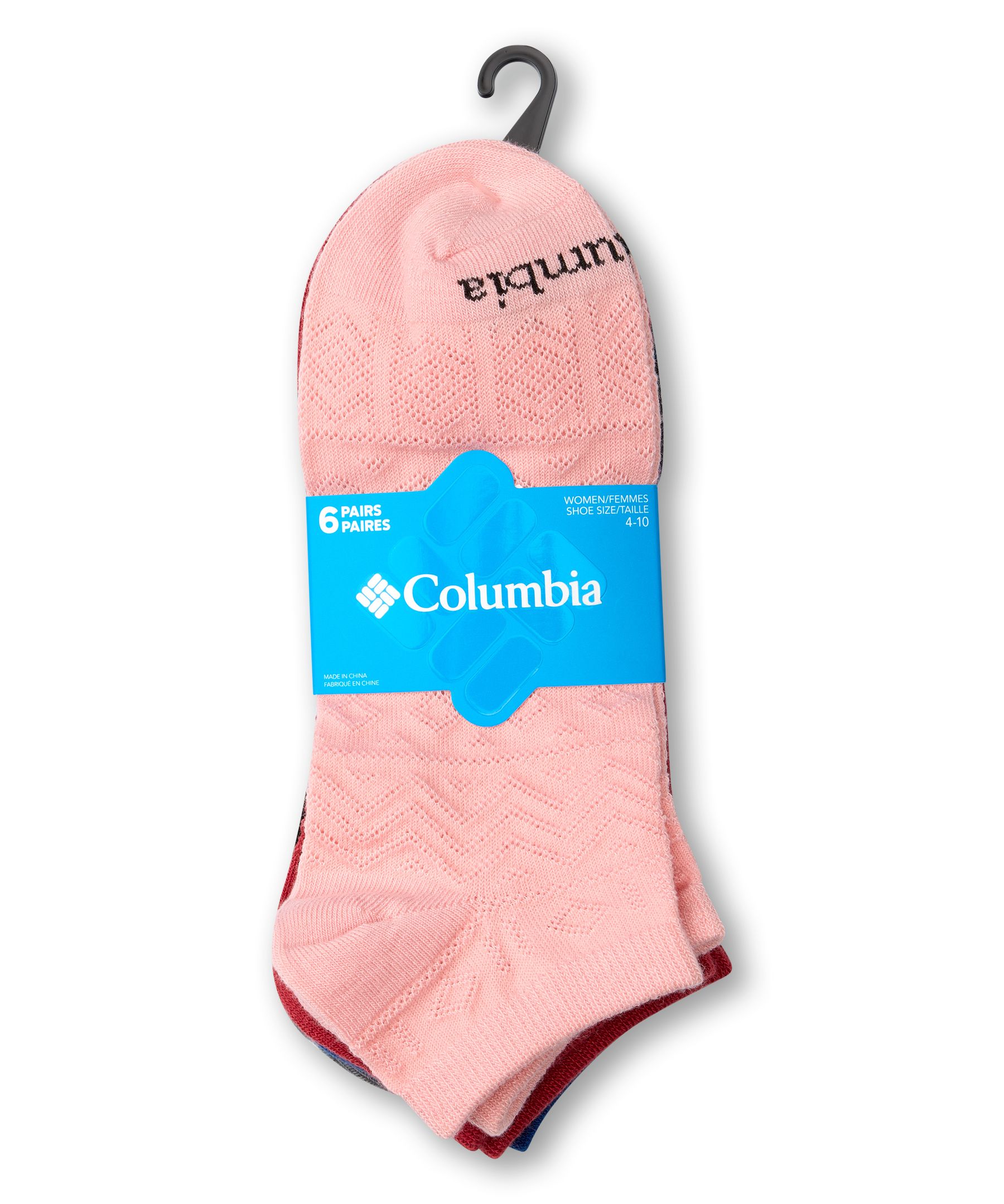 Columbia Women's Pattern Mesh No Show Socks, 6 Pack