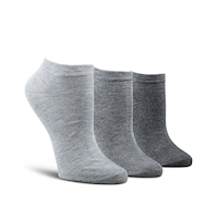 Chaussettes basses Denver Hayes en bambou, pour femmes, paquet de 3 paires Front_Angled_Right