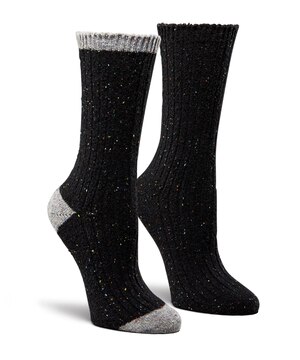 Denver Hayes Women's 2 Pack Rib Knit Sweater Crew Socks