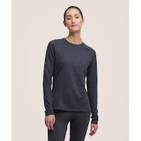 Haut isotherme chiné WindRiver T-MAX HEAT extensible dans 4&nbsp;sens à manches longues pour femmes Front_Flat