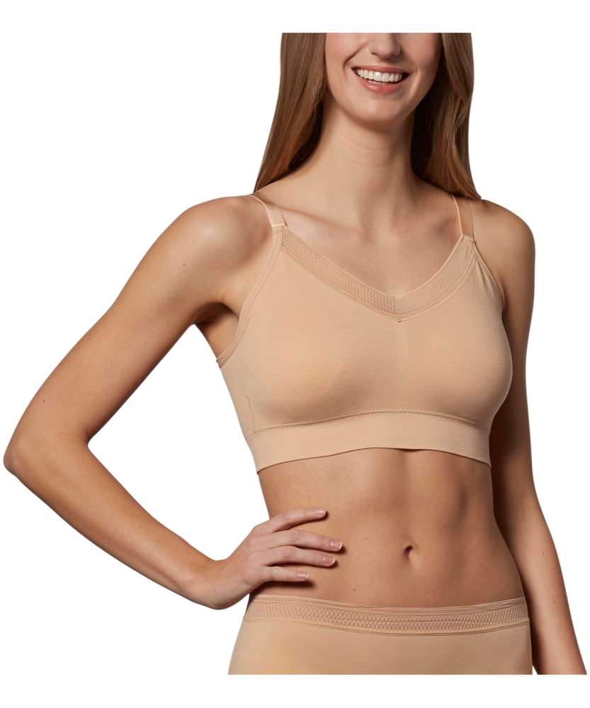 Denver Hayes Women's Perfect Fit Seamless Wire Free Comfort Bra with Lace