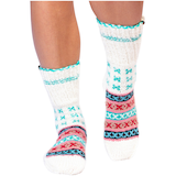 FAZL Women's Handmade Cozy Himalayan Socks Front_Flat