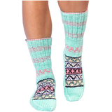 FAZL Women's Handmade Cozy Himalayan Socks Front_Flat