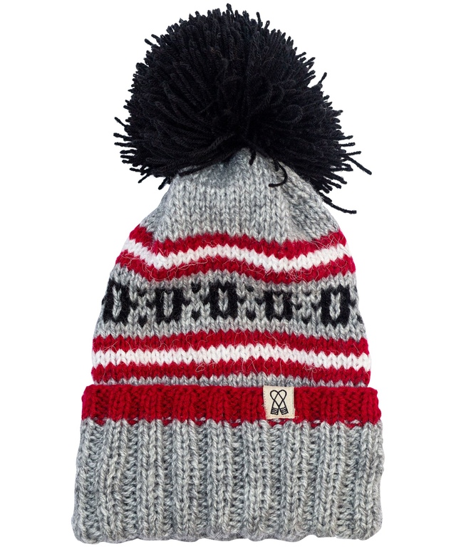 Tuque himalayenne faite à la main pour femmes, FAZL Front_Flat