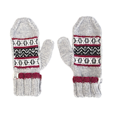 FAZL Women's Handmade Himalayan Mittens Overhead_Flat