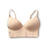 Denver Hayes Women's Perfect Fit Seamless Wire Free Molded Bralette Front_Flat