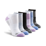 Columbia Women's 6 Pack Athletic Moisture Guard No Show Socks Front_Angled_Right