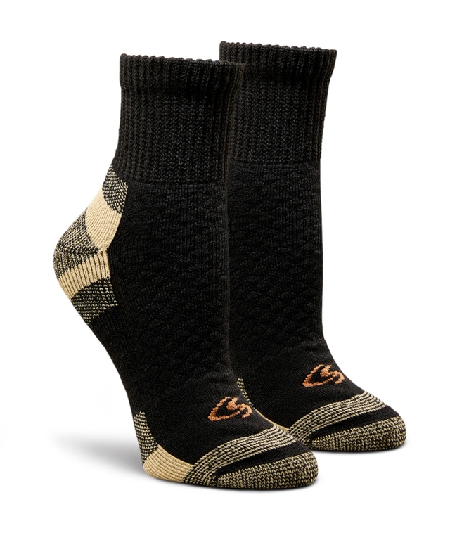 Copper Sole Women's 2 Pack Health Ankle Socks Marks