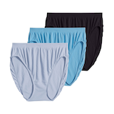 Jockey® Women's 3-Pack Comfies Micro Seamfree French Cut Panties Front_Flat