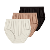 Jockey® 
Women's 3-Pack Comfies Micro Seamfree Briefs Front_Flat